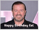 Ricky Gervais 02 Edible Icing Cake Topper or Ribbon