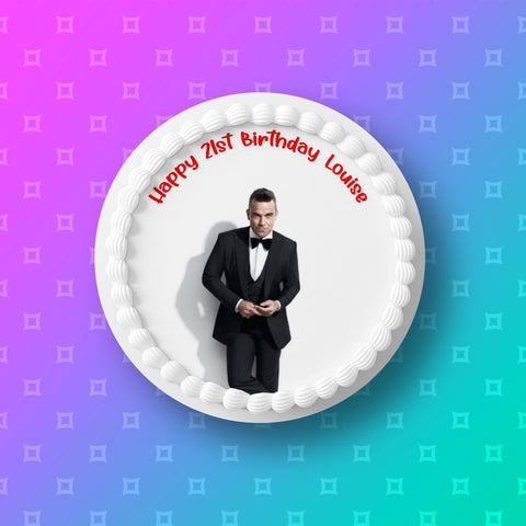 Robbie Williams 04 Edible Icing Cake Topper