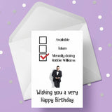 Robbie Williams 04 Edible Icing Cake Topper