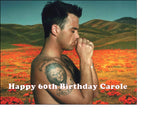 Robbie Williams 02 Edible Icing Cake Topper