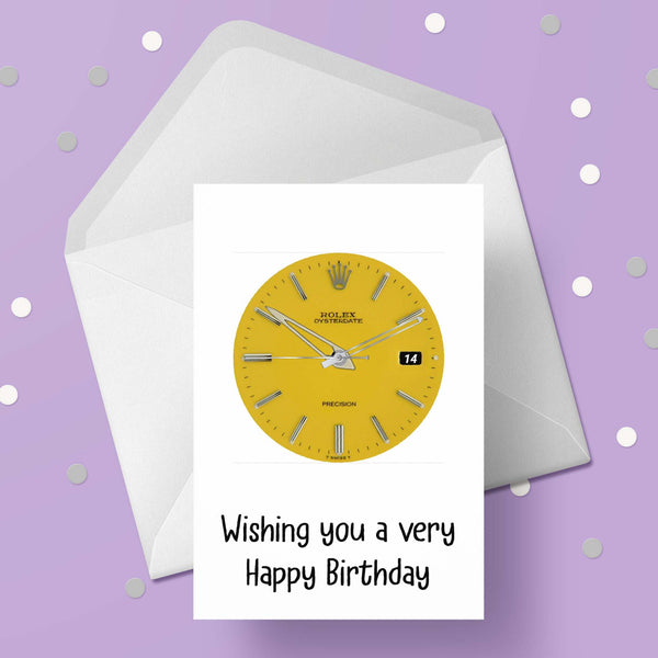 Watch Face 01 Birthday Card
