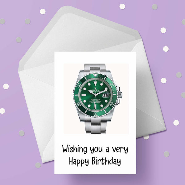 Watch Face 03 Birthday Card