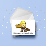 Roofer Builder Edible Icing Cake Topper