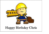 Roofer Builder Edible Icing Cake Topper