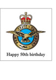 RAF Royal Air Force Badge Edible Icing Cake Topper
