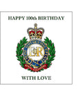 Royal Engineers Logo Edible Icing Cake Topper - Elizabeth