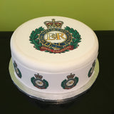 Royal Engineers Logo Edible Icing Cake Topper - Elizabeth