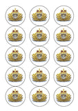 Royal Navy Badge Edible Icing Cake Topper or Ribbon