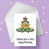 Royal Artillery Birthday Card