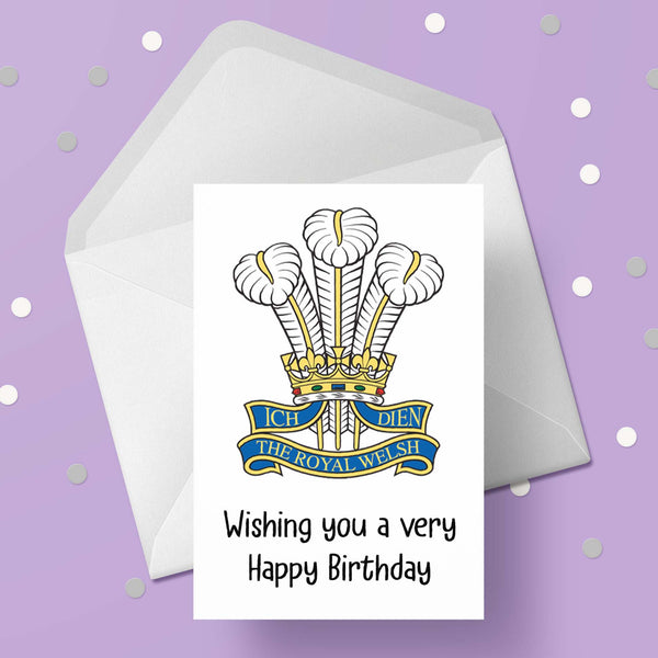 Royal Welch Fusiliers Birthday Card
