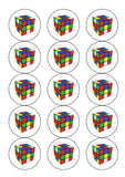Rubik's Cube Edible Icing Cake Topper
