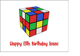 Rubik's Cube Edible Icing Cake Topper