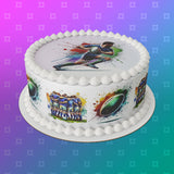 Rugby 06 Edible Icing Cake Topper or Ribbon
