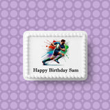 Rugby 06 Edible Icing Cake Topper or Ribbon