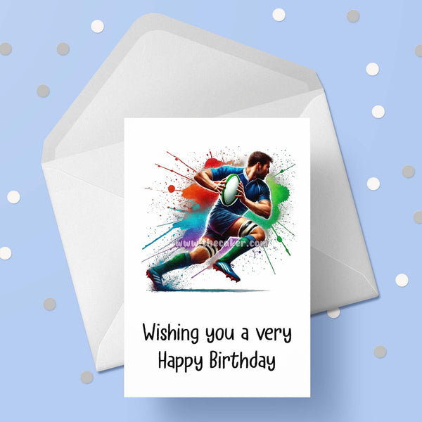 Rugby 06 Birthday Card