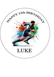 Rugby 06 Edible Icing Cake Topper or Ribbon