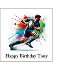 Rugby 06 Edible Icing Cake Topper or Ribbon