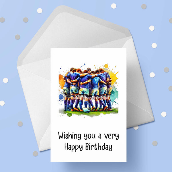 Rugby 07 Birthday Card