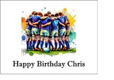 Rugby 07 Edible Icing Cake Topper or Ribbon