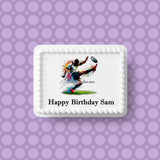 Rugby 08 Edible Icing Cake Topper or Ribbon