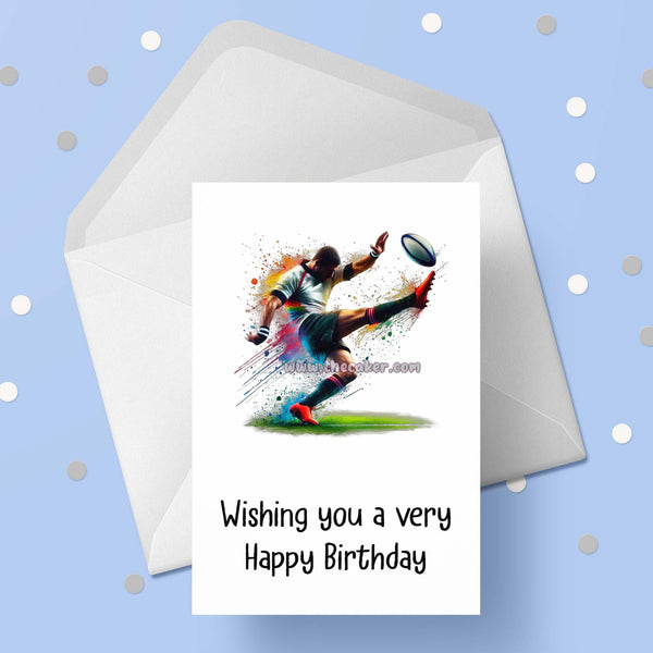 Rugby 08 Birthday Card