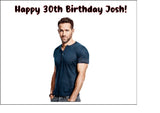 Ryan Reynolds 01  Edible Icing Cake Topper or Ribbon