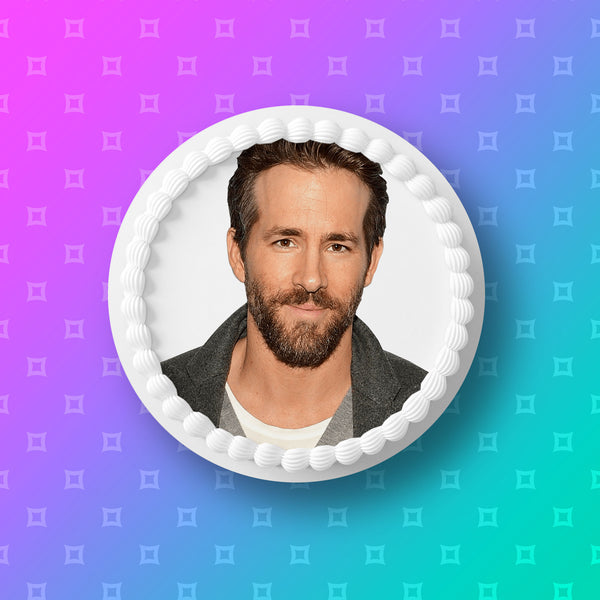 Ryan Reynolds 02 Edible Icing Cake Topper or Ribbon