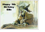 Star Wars 02 Edible Icing Cake Topper - Yoda