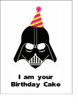 Star Wars Darth Vader Funny Edible Icing Cake Topper