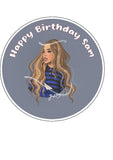 Sabrina Carpenter Edible Icing Cake Topper or Ribbon