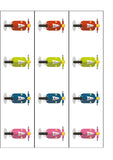 Scooter 05 Edible Icing Cake Topper or Ribbon