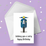 Scooter 03 Birthday Card