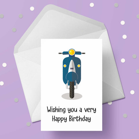 Scooter 03 Birthday Card