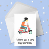 Scooter 04 Birthday Card