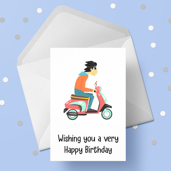 Scooter 04 Birthday Card