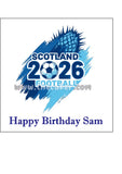 World Cup 2026 SCOTLAND Football Edible Icing Cake Topper or Topper 01