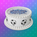 World Cup 2026 SCOTLAND Football Edible Icing Cake Topper or Topper 03