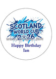 World Cup 2026 SCOTLAND Football Edible Icing Cake Topper or Topper 03
