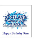 World Cup 2026 SCOTLAND Football Edible Icing Cake Topper or Topper 03