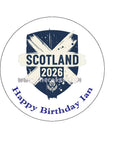 World Cup 2026 SCOTLAND Football Edible Icing Cake Topper or Topper 04