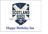 World Cup 2026 SCOTLAND Football Edible Icing Cake Topper or Topper 04