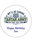 World Cup 2026 SCOTLAND Football Edible Icing Cake Topper or Topper 05