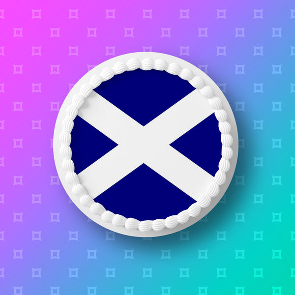 Scotland / Scottish Flag Edible Icing Cake Topper (Copy)