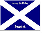 Scotland / Scottish Flag Edible Icing Cake Topper (Copy)