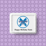 World Cup 2026 SCOTLAND Football Edible Icing Cake Topper or Topper 02