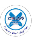 World Cup 2026 SCOTLAND Football Edible Icing Cake Topper or Topper 02