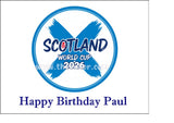 World Cup 2026 SCOTLAND Football Edible Icing Cake Topper or Topper 02