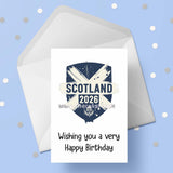 World Cup 2026 SCOTLAND Football Birthday Card 04