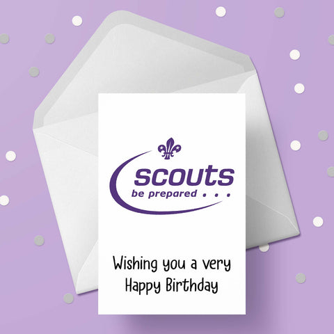 Scouts Be Prepared Birthday Card