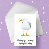 Seagull Birthday Card